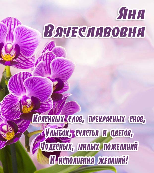 Фото С Днем Рождения Яна